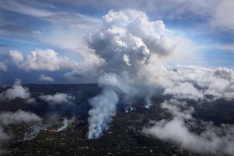 Foto-Foto Lahar Gunung Kilauea Hancurkan Rumah Warga di Hawaii - Bagian 1