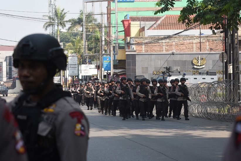Begini Situasi Pengamanan Pascabentrok di Mako Brimob  - Bagian 2