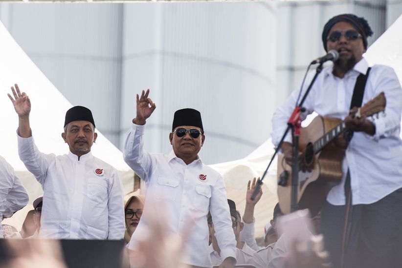 Prabowo Hadiri Kampaye Asyik, Monumen Perjuangan Rakyat Memutih - Bagian 4