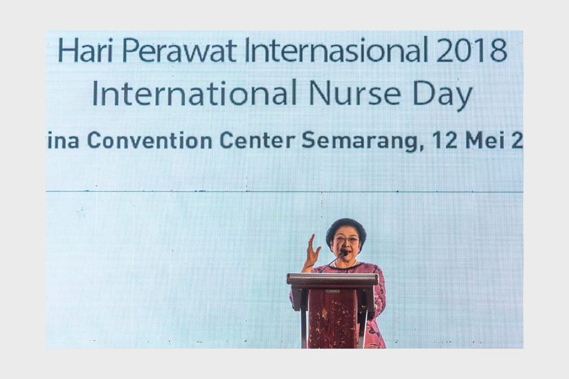 Hadiri Hari Perawat Internasional, Megawati Dukung Revisi UU ASN - Bagian 1