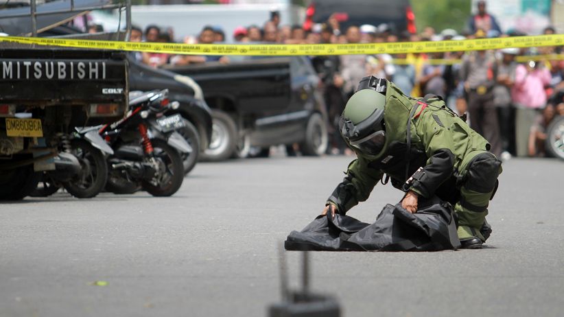 Polisi Amankan Tas Mencurigakan di Dekat Pospol Kota Gorontalo - Bagian 1