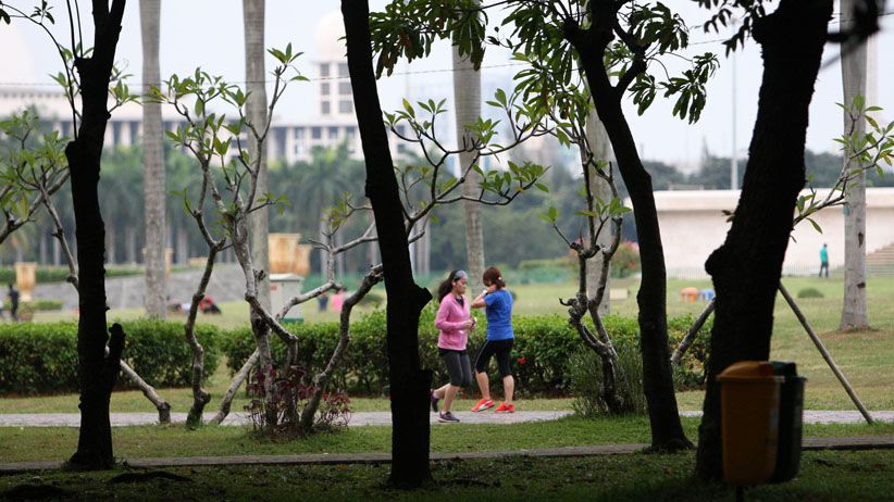Asyiknya Ngabuburit di Taman Barat Monas - Bagian 2