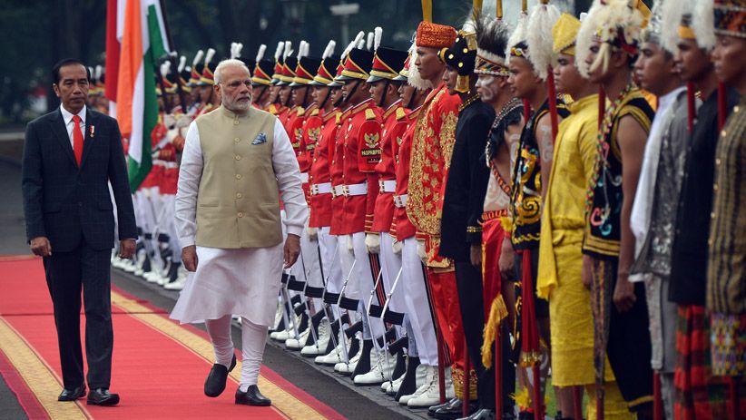 Presiden Jokowi Terima Kunjungan PM India di Istana Merdeka - Bagian 2