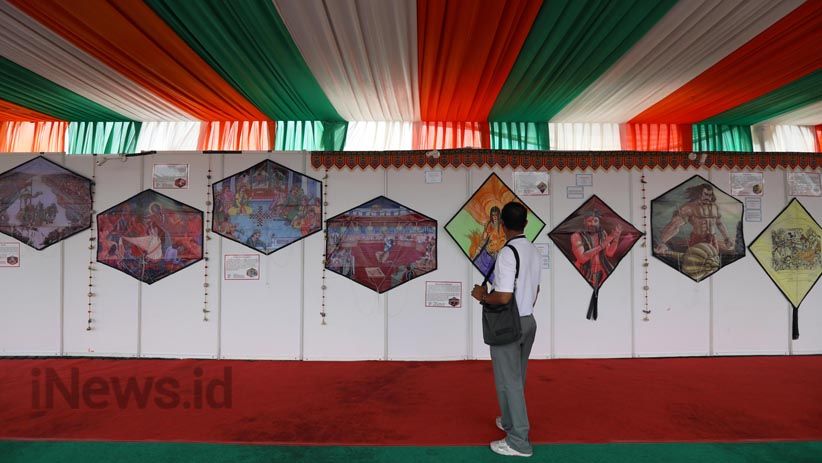 Melihat Keindahan Layang-Layang India-Indonesia Kite Exhibition di Monas - Bagian 4