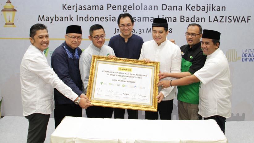 Maybank Indonesia Gandeng Lima Badan Laziswaf Kelola Dana Kebajikan - Bagian 1