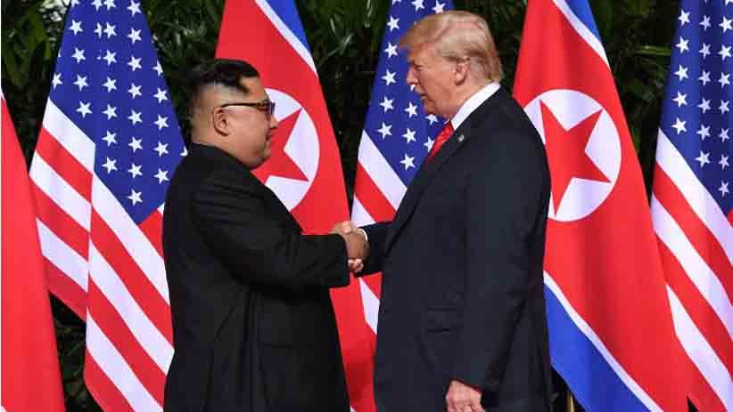 Foto-Foto Bersejarah Pertemuan Donald Trump dan Kim Jong Un di Singapura - Bagian 2