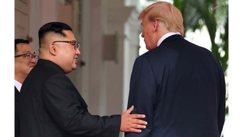 Foto-Foto Bersejarah Pertemuan Donald Trump dan Kim Jong Un di Singapura - Bagian 5
