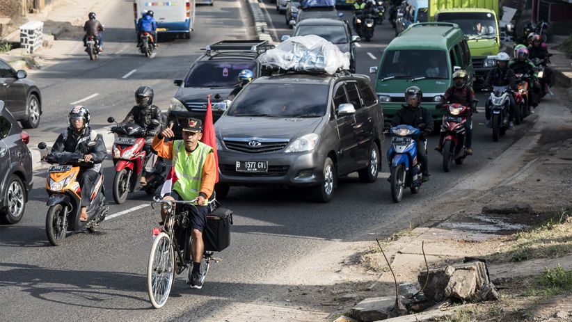Warga Bandung Mudik ke Kebumen Pakai Sepeda Ontel, Perjalanan 2 Hari - Bagian 1