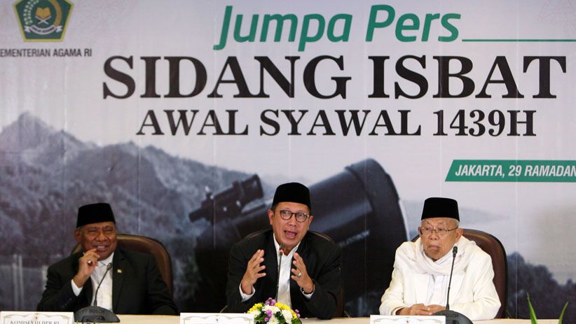 Pemerintah Tetapkan 1 Syawal 1439 H Jatuh pada 15 Juni 2018 - Bagian 1