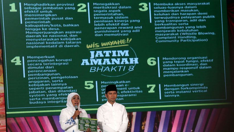 Debat Pamungkas Pilgub Jatim, 2 Paslon Gunakan Bahasa Jawa - Bagian 6