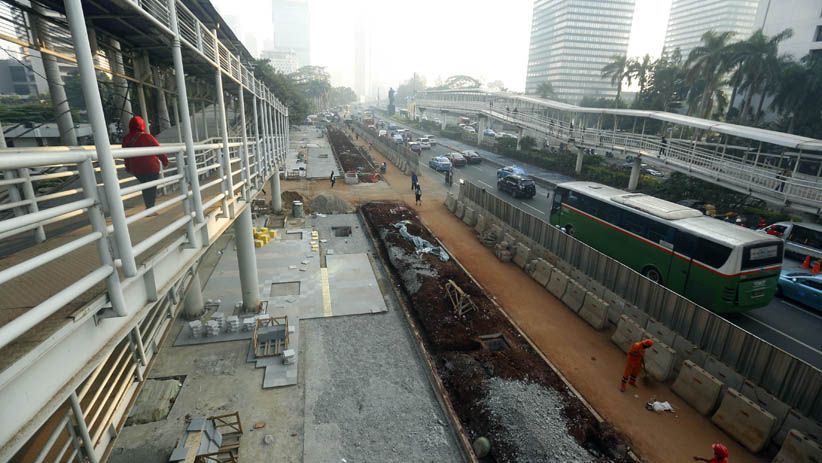 Selesai Akhir Juli, Pengerjaan Revitalisasi Jalan Jenderal Sudirman Dikebut - Bagian 5