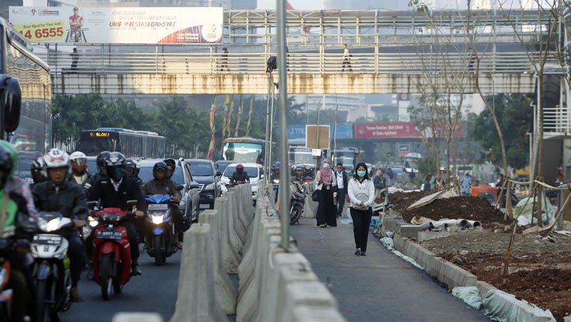 Selesai Akhir Juli, Pengerjaan Revitalisasi Jalan Jenderal Sudirman Dikebut - Bagian 3