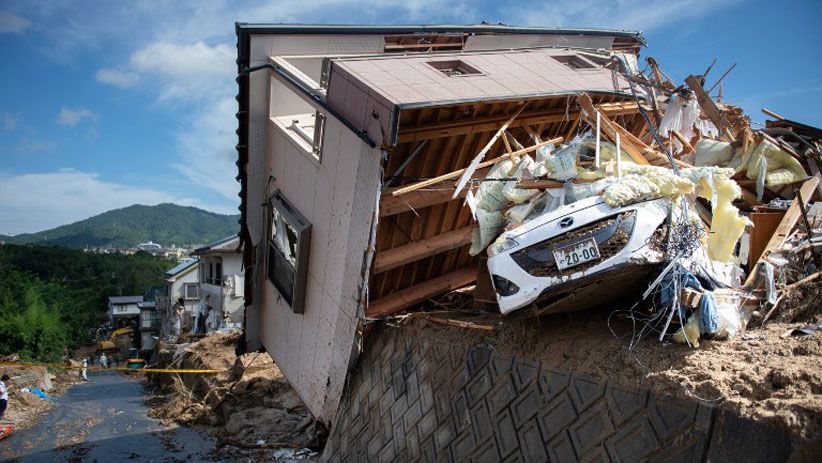 Foto Kerusakan akibat Banjir Bandang di Jepang yang Tewaskan 100 Orang - Bagian 2