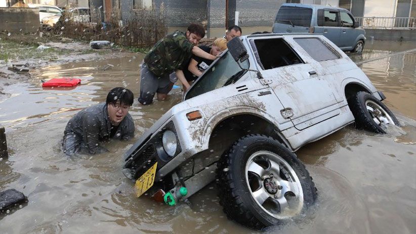 Foto Kerusakan akibat Banjir Bandang di Jepang yang Tewaskan 100 Orang - Bagian 5