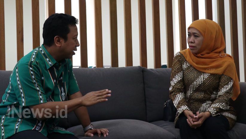 Khofifah dan Emil Bertemu Romahurmuziy di Kantor PPP - Bagian 3