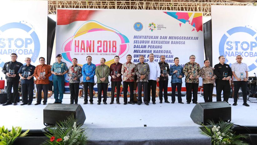 HT Hadiri Peringatan Hari Anti Narkotika Internasional di Lido - Bagian 2