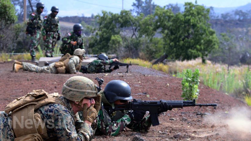 Marinir Indonesia dan Amerika Serikat Latihan Menembak di Hawaii - Bagian 8