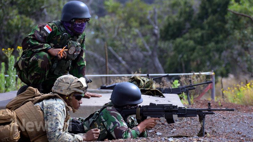 Marinir Indonesia dan Amerika Serikat Latihan Menembak di Hawaii - Bagian 2