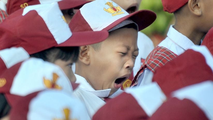 Begini Ekspresi Anak-Anak saat Hari Pertama Masuk Sekolah Dasar - Bagian 1