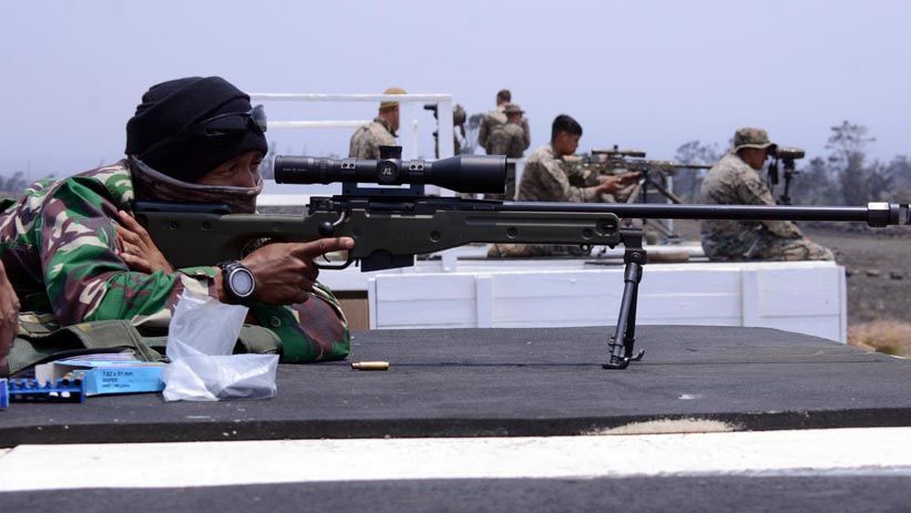 Prajurit Intai Amfibi Korps Marinir TNI AL Menembak Sniper di Hawaii - Bagian 3