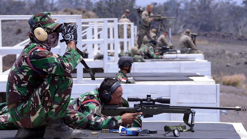 Prajurit Intai Amfibi Korps Marinir TNI AL Menembak Sniper di Hawaii - Bagian 2