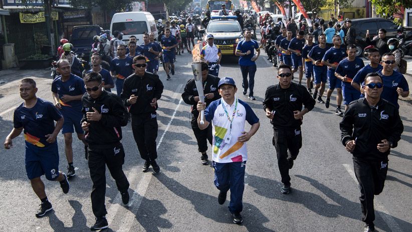Torch Relay Asian Games 2018 Dimulai, Api Obor akan Lewati 52 Kota - Bagian 6