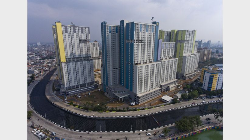 Penampakan dari Udara, Kali Item Dipasang Jaring Sambut Asian Games - Bagian 5