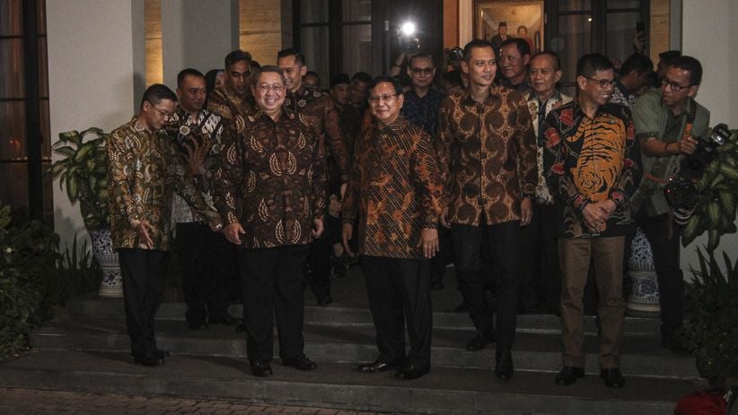 Foto-Foto Pertemuan 6 Mata SBY, Prabowo dan AHY di Mega Kuningan - Bagian 3