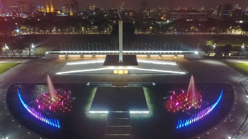 Warna-Warni Taman Lapangan Banteng yang Akan Diresmikan Gubernur Anies - Bagian 3