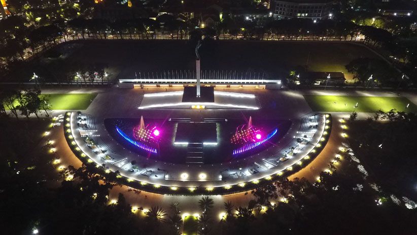 Warna-Warni Taman Lapangan Banteng yang Akan Diresmikan Gubernur Anies - Bagian 4