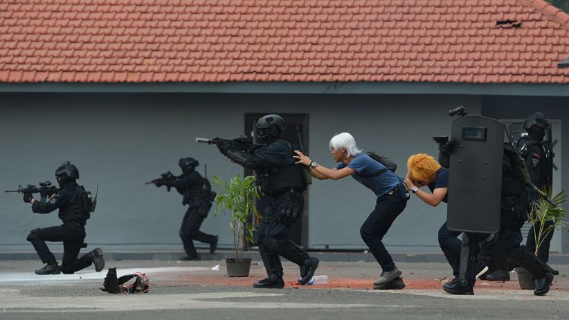 Panglima TNI Tutup Latihan Mitigasi Aksi Terorisme - Bagian 4