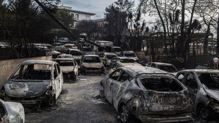 Foto-Foto Kebakaran Hutan di Yunani, 74 Orang Tewas  - Bagian 7