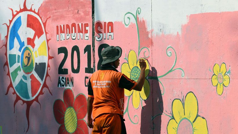 Warna-Warni Mural Asian Games 2018 di Jalan Ibu Kota - Bagian 4