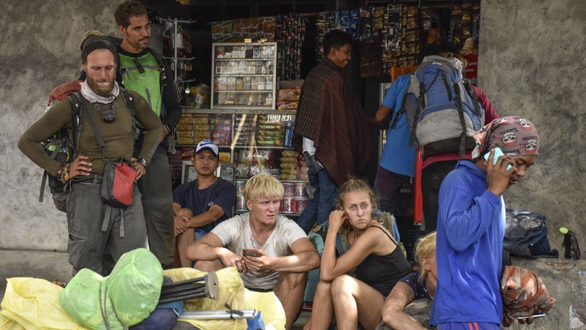 Foto Pendaki Gunung Rinjani Berhasil Turun Pascagempa di Lombok - Bagian 2