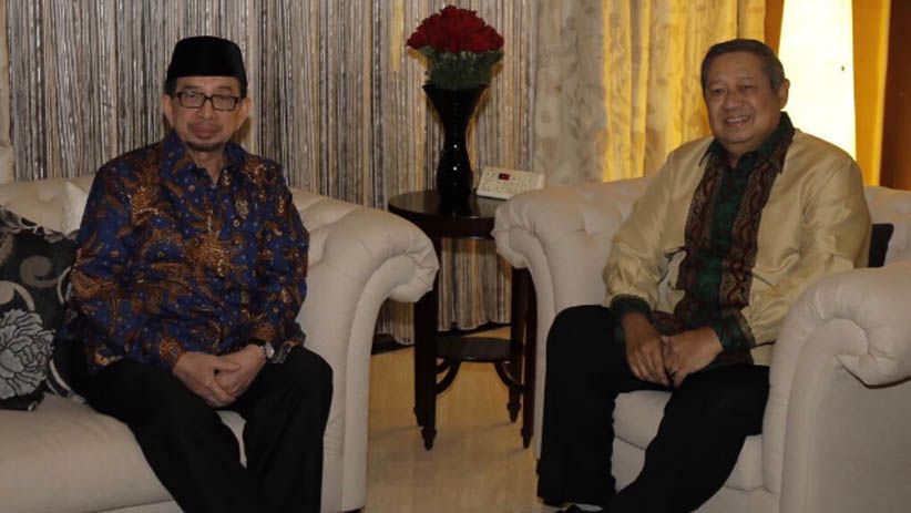 Foto Pertemuan SBY dan Salim Segaf Aljufri Bahas Koalisi Pilpres 2019 - Bagian 3