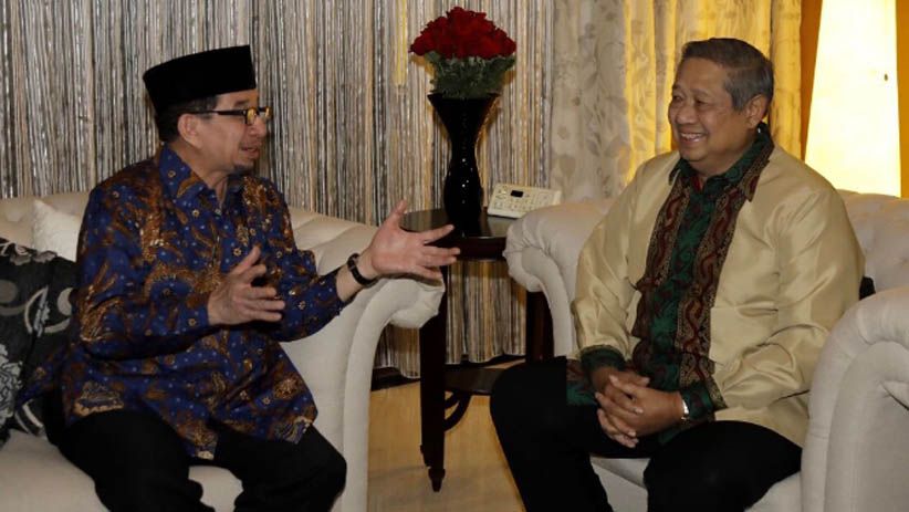 Foto Pertemuan SBY dan Salim Segaf Aljufri Bahas Koalisi Pilpres 2019 - Bagian 2
