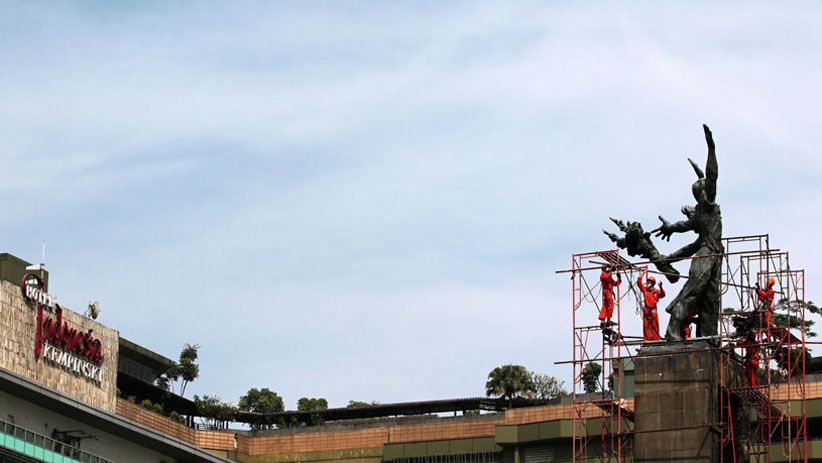 Sambut Asian Games 2018, Tugu Selamat Datang Dipercantik - Bagian 3