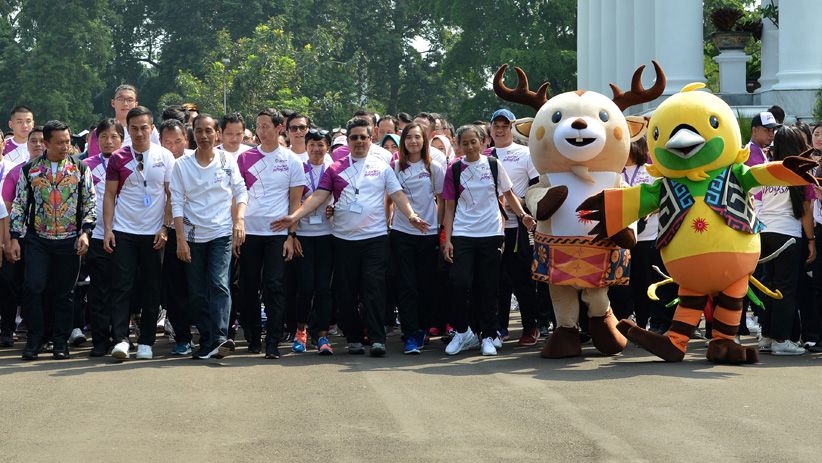 Jokowi Ajak Artis, Atlet hingga Netizen Promosikan Asian Games 2018 - Bagian 2
