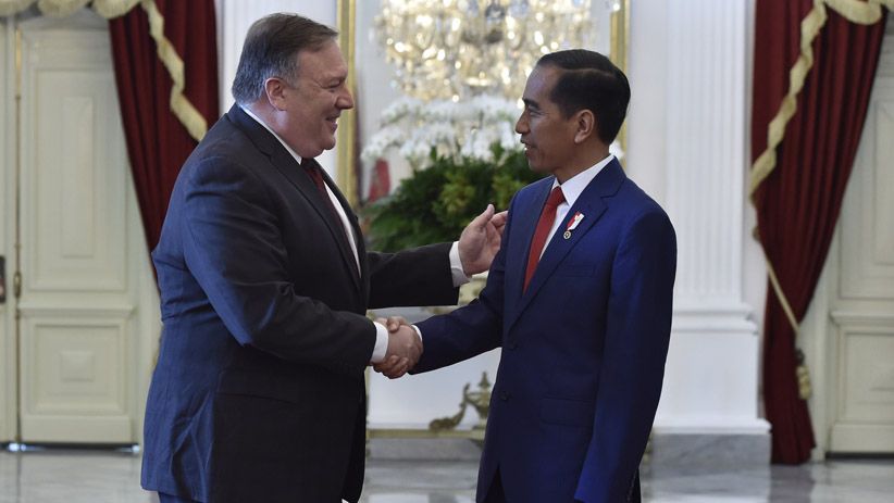  Presiden Jokowi Terima Kunjungan Menlu AS Mike Pompeo - Bagian 2