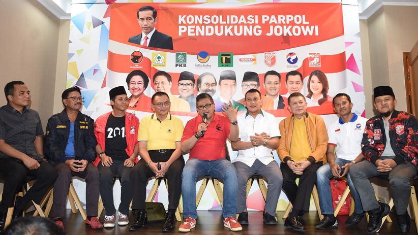 Foto Pertemuan 9 Sekjen Parpol Pendukung Jokowi  - Bagian 2