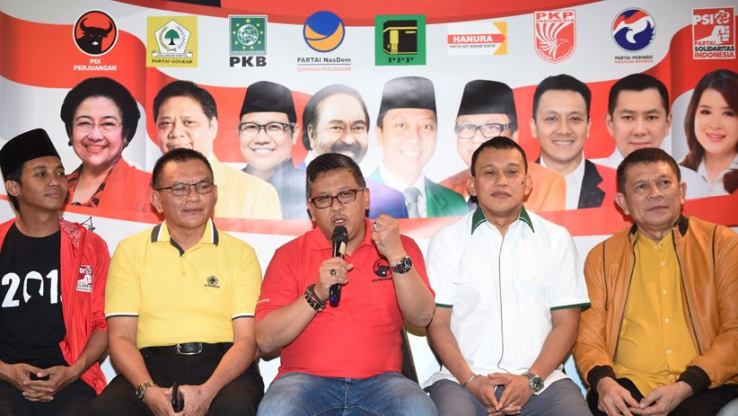 Foto Pertemuan 9 Sekjen Parpol Pendukung Jokowi  - Bagian 3