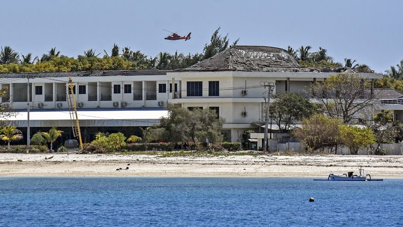 Basarnas Patroli Cari Korban Gempa di 3 Kawasan Gili - Bagian 1
