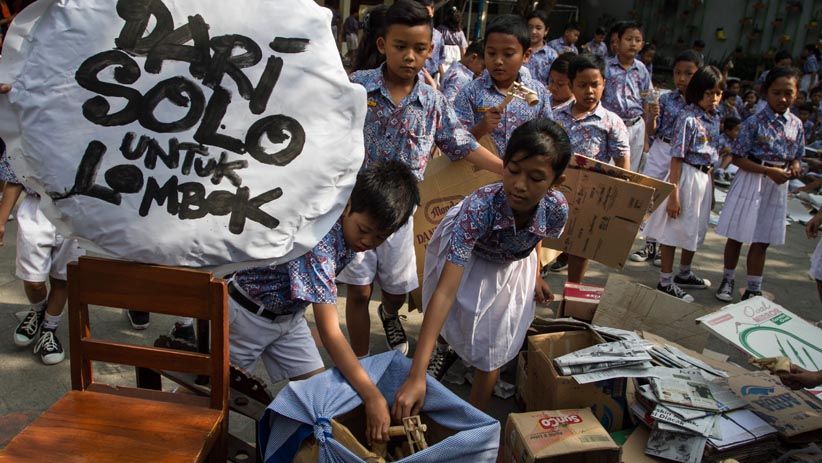 Pelajar Solo Gelar Aksi Solidaritas untuk Korban Gempa Lombok - Bagian 2