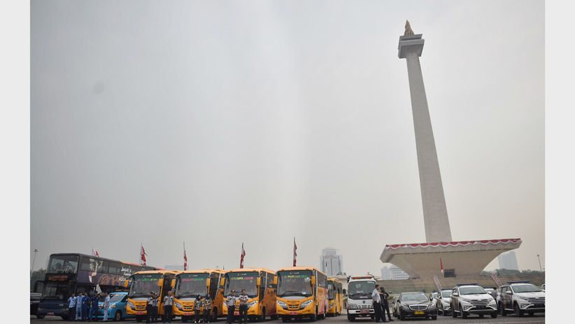 Cek Kendaraan Operasional Asian Games, Anies Naik Motor Dishub DKI Jakarta - Bagian 4