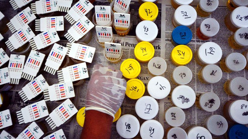 1 Polisi Terlibat Kasus Narkoba, Ratusan Anggota Polres Pelabuhan Tanjung Perak Tes Urine - Bagian 3