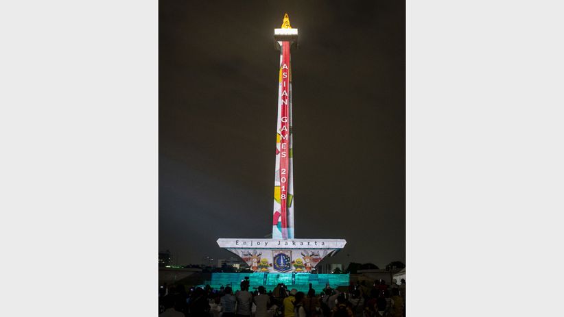 Melihat Keindahan Video Mapping Berdurasi 15 Menit di Tugu Monas  - Bagian 3