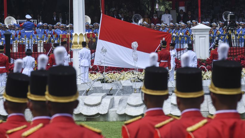 Foto Upacara Peringatan Detik-Detik Proklamasi Kemerdekaan ke-73 di Istana Merdeka - Bagian 3