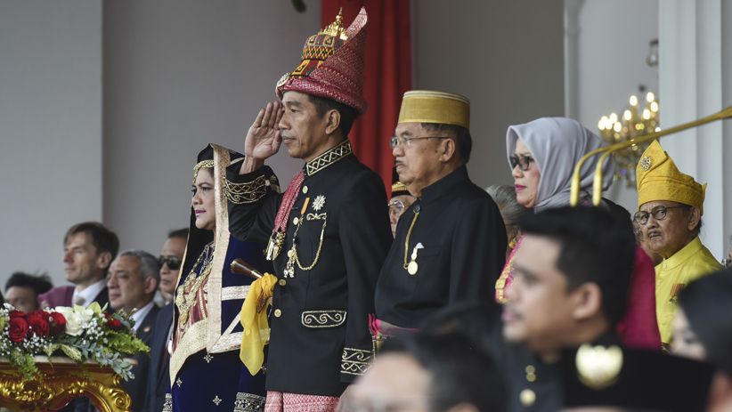 Foto Upacara Peringatan Detik-Detik Proklamasi Kemerdekaan ke-73 di Istana Merdeka - Bagian 1
