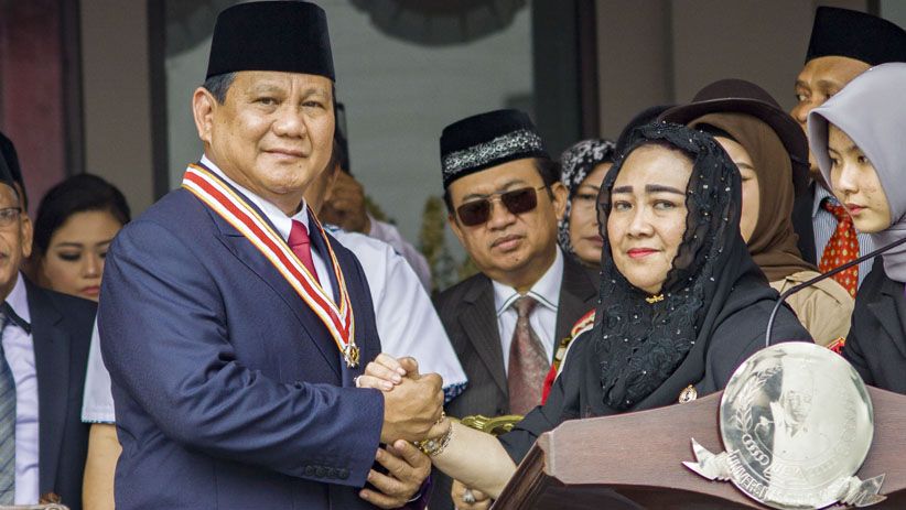 Prabowo-Sandi Ikut Upacara HUT ke-73 RI di Universtas Bung Karno - Bagian 2