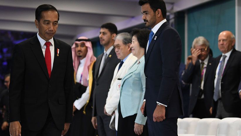 Gaya Presiden Jokowi Naik Moge saat Pembukaan Asian Games 2018 - Bagian 2